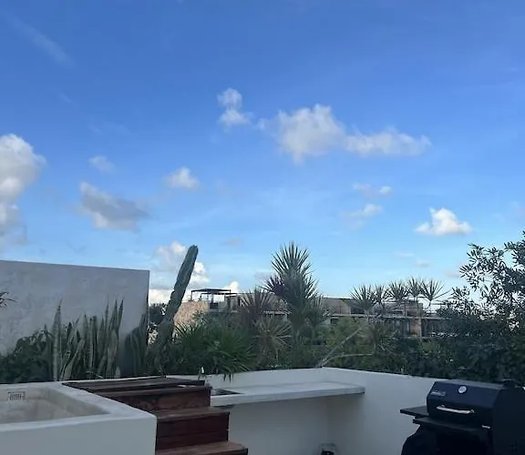Luxury Zen Like 2 Story 3room With Rooftop Deck Pool Aparthotel Tulum
